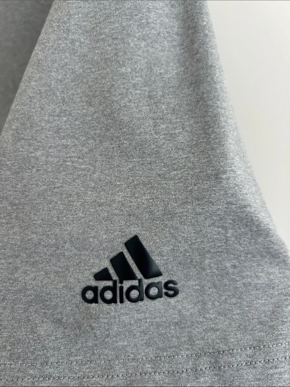 Adidas Men’s Large Gray Performance Golf Polo Shirt Short Sleeve